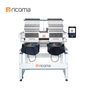 RICOMASÉRIE MT 10SMachines à broder informatisées commerciales avec écran tactile haute définition 8" intuitif et couleurs réelles. Têtes personnalisées detête uniqueàdoubletêtes avec12/15/20