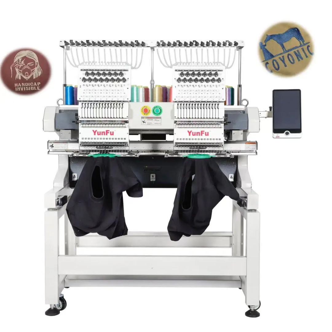 Écran tactile DAHAO A15 PRO 10" affichant la couture en temps réel Coupe-fil automatique, changement de couleur automatique