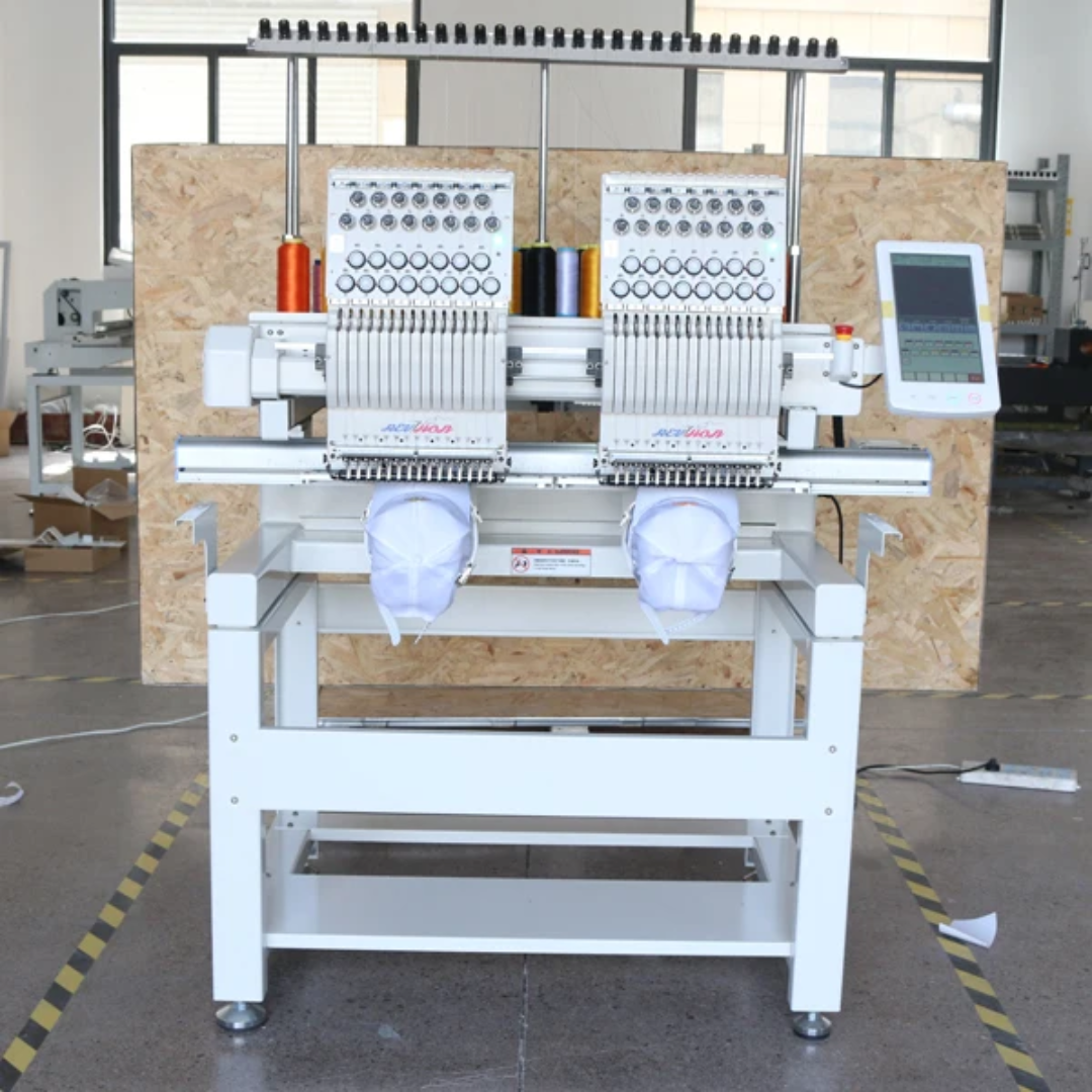 Machine à broder à une tête avec 9/12/15 aiguilles. – Image 2