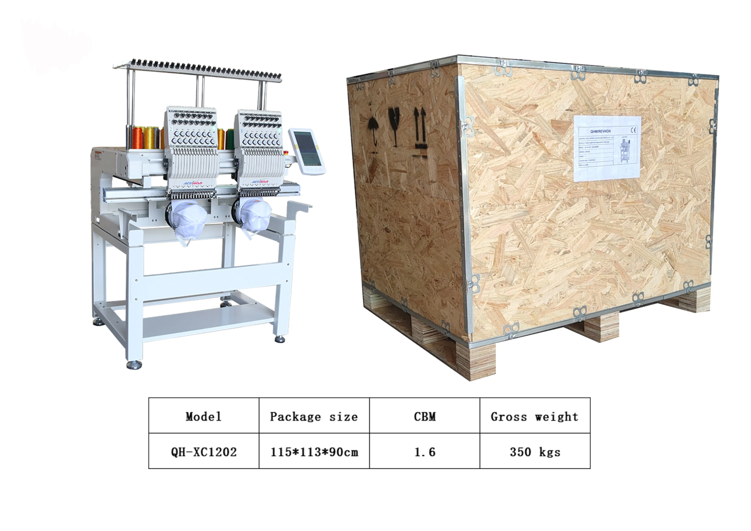 Machine à broder à une tête avec 9/12/15 aiguilles. – Image 4